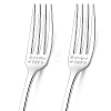 Globleland 1 Set 2Pcs 304 Stainless Steel Fork AJEW-GL0001-19-069-1