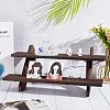 DIY 2 Tier Stair Style Wooden Plant Stand Kit ODIS-WH0029-26B-2