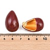 Brass Enamel Stud Earrings EJEW-E615-01G-3