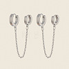 304 Stainless Steel Double Hoop Earrings LS-MR5032-1