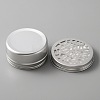 Aluminium Shallow Round Candle Tins AJEW-WH0312-59C-3