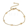 304 Stainless Steel Oval Round Snake Chain Bracelets SA-CBA2696-15G-4
