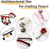 Iron Kilt Pins with 3 Loops KK-50.0x15.0-M-6