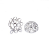 Non-Tarnish Multi-Petal 304 Stainless Steel Fancy Bead Caps X-STAS-N0013-16P-2