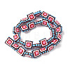Baking Paint Glass Enamel Beads LAMP-S079-14F-3