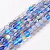 Synthetic Moonstone Beads Strands G-E573-01B-27-2