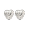 Non-Tarnish Heart 304 Stainless Steel Ear Studs EJEW-L290-029P-1