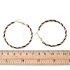 Alloy Enamel Hoop Earrings LS-EJEW-H173-05G-3