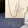 Titanium Steel Curb Chain Necklaces for Men Women NJEW-TAC0001-017-13