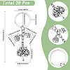 20Pcs Alloy Keychains KEYC-SC00047-2