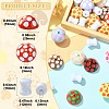 40Pcs 2 Styles Opaque Acrylic Beads MACR-CJ0002-49-2