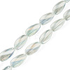 1Strand Electroplate Transparent Glass Beads Strands EGLA-TADJ0001-20A-3