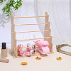 5-Tier Wooden Round Bar Bracelet Organizer Display Riser Stands DJEW-WH0028-064A-4