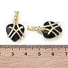 Real 18K Gold Plated Brass Glass Pendants KK-R161-01G-4