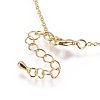 Brass Cable Chain Necklaces Making MAK-L025-06G-3