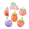 Opaque Resin Pendants RE-A001-02-1