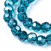 Electroplate Transparent Glass Beads Strands EGLA-A035-T4mm-A12-3