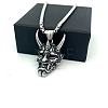 Vintage 304 Stainless Steel 3D Devil Mask Pendant Necklaces for Men AL8165-5