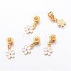 Alloy European Dangle Charms with Enamel MPDL-T001-15-1