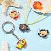 5Pcs 5 Colors Handmade Lampwork Pendants LAMP-FS0001-80A-6