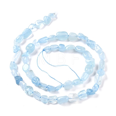 Natural Aquamarine Beads Strands G-G018-69-1