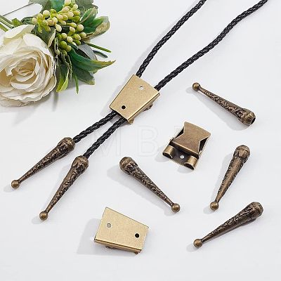  3Pcs Iron Bolo Tie Slide Clasps FIND-ANB0003-18AB-1