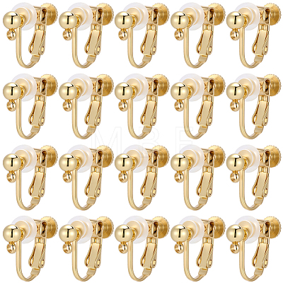20Pcs 316 Stainless Steel Clip-on Earring Findings STAS-BBC0008-59G-1