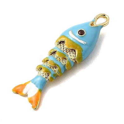 Rack Plating Brass Pendants KK-A268-05G-B05-1