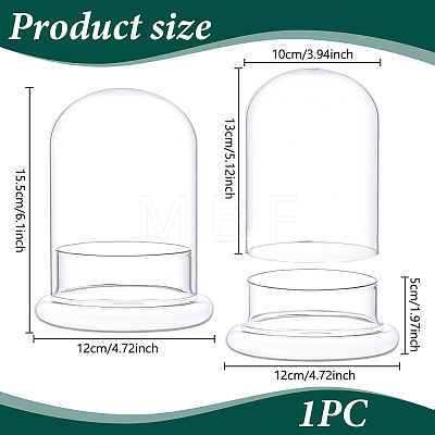 Arch Glass Dome Cover AJEW-WH0481-569B-1