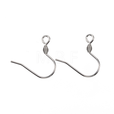 304 Stainless Steel Earring Hooks STAS-E147-15P-1