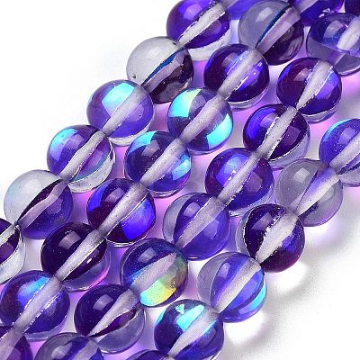 Transparent Glass Beads GLAA-B022-8mm-09-1