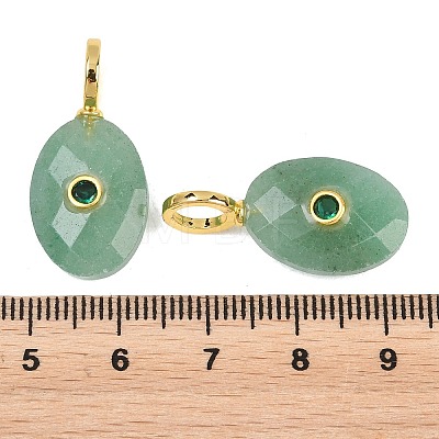 Natural Green Aventurine Pendants G-F837-05D-1