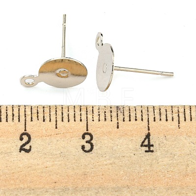 Brass Stud Earring Findings KK-K225-02B-P-1