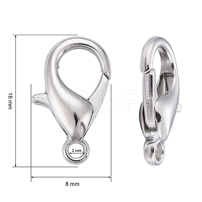 Zinc Alloy Lobster Claw Clasps LS-X-E106-1