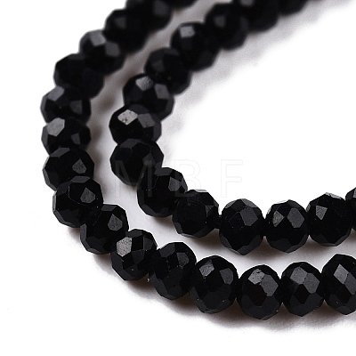 Opaque Solid Color Glass Beads Strands EGLA-T021-02A-1