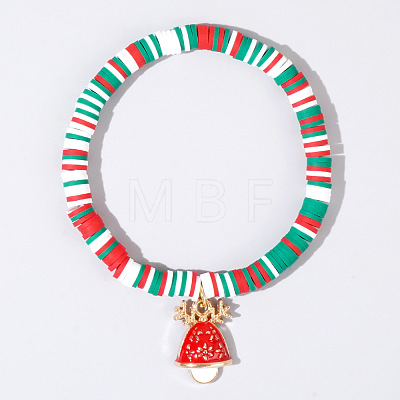 Christmas 304 Stainless Steel Enamel Charm Bracelets AH2991-2-1