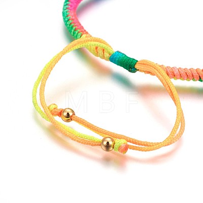 Nylon Cord Braided Bead Bracelets Making BJEW-F360-F16-1