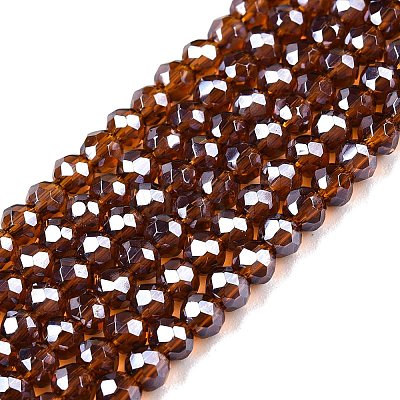 Electroplate Glass Beads Strands EGLA-A044-T2mm-A02-1