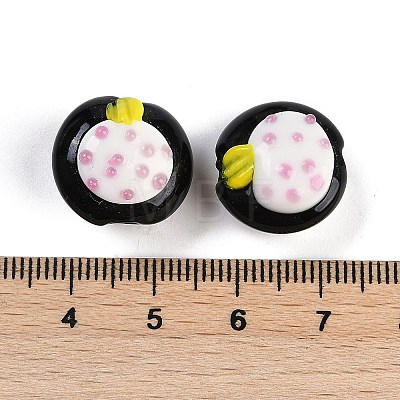 Handmade Lampwork Bumpy Beads Strands LAMP-Q002-02E-1