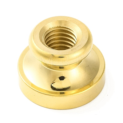 Golden Tone Round Wax Seal Brass Stamp Heads AJEW-Z034-02G-O-1