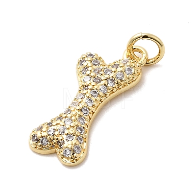 Brass Micro Pave Cubic Zirconia Pendants KK-H529-19G-1