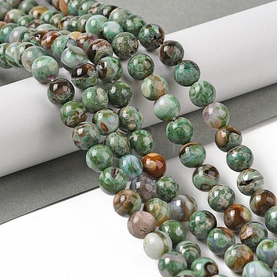 Natural Agate Bead Strands G-C116-B01-04-1