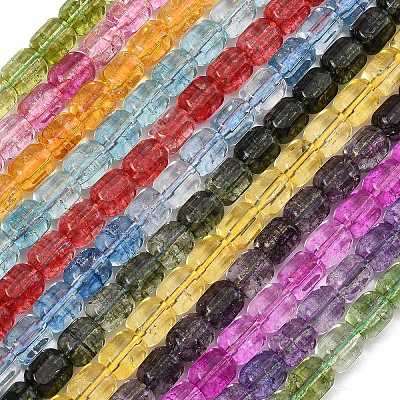 Transparent Glass Beads Strands GL-A001-01A-1
