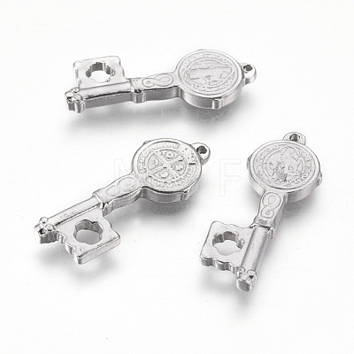 Tarnish Resistant 201 Stainless Steel Pendants STAS-O118-02P-1