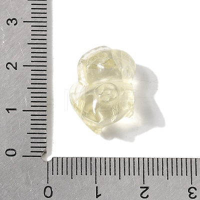 Natural Lemon Quartz Carved Beads G-L656-A05-01-1