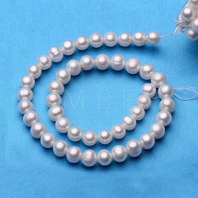 Potato Natural Cultured Freshwater Pearl Beads Strands PEAR-E007-9-10mm-AAA-1