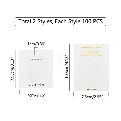Cardboard Hair Clip Display Cards CDIS-CA0001-02-1
