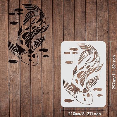 Large Plastic Reusable Drawing Painting Stencils Templates DIY-WH0202-227-1