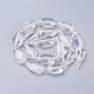 Natural Quartz Crystal Beads Strands G-L519-B-01-1