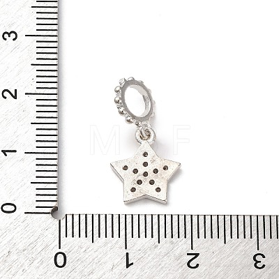 Brass Micro Pave Cubic Zirconia Pendants KK-D378-25S-1